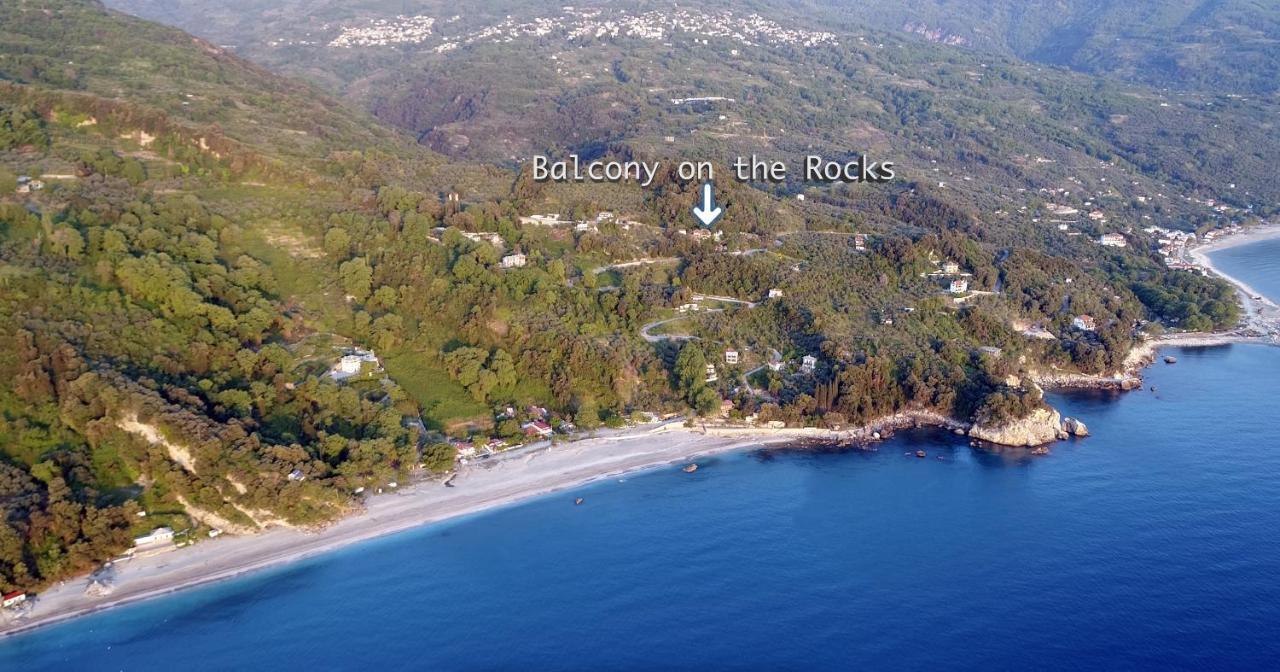 Villa Balcony On The Rocks Agioi Saranta Exterior foto